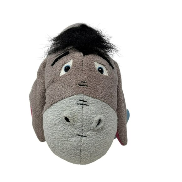 DISNEY STORE Eeyore Book of Pooh Gray Plush Donkey Pink Bow NWT - Picture 2 of 7
